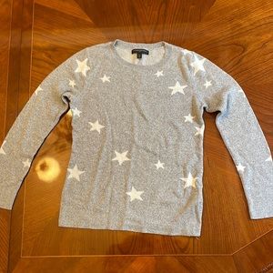 Banana Republic Gray Star Patterned Sweater